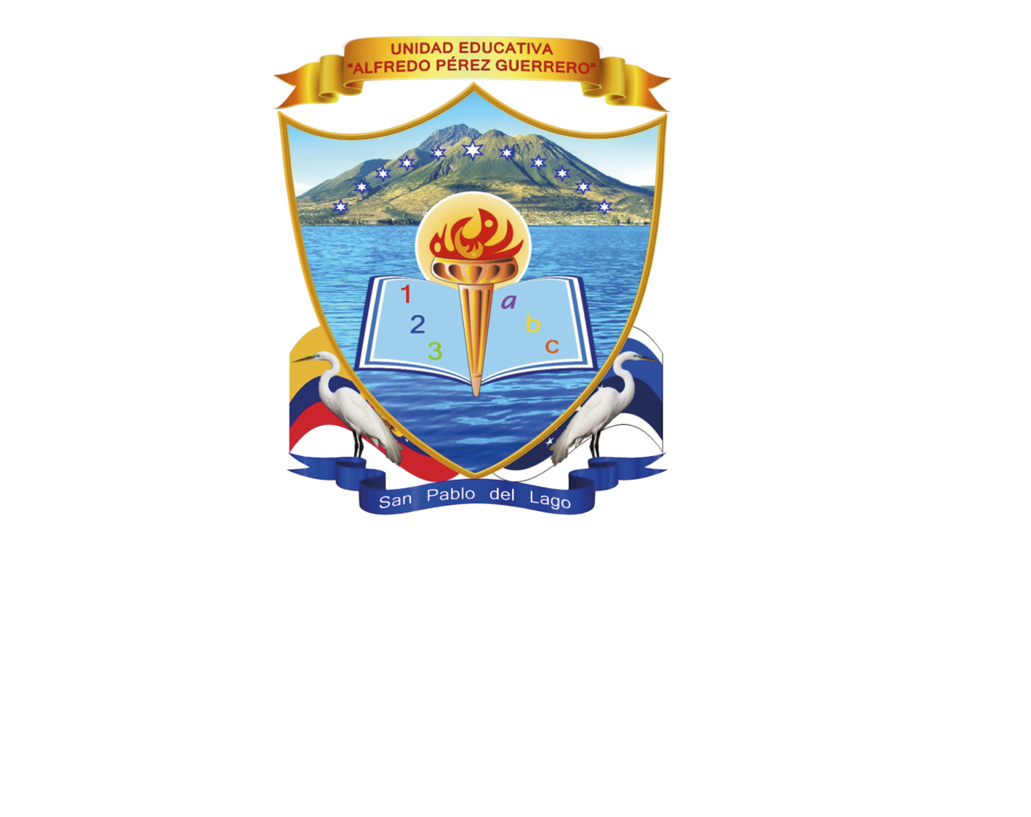 Escudo institucional de la Unidad Educativa Alfredo Pérez Guerrero