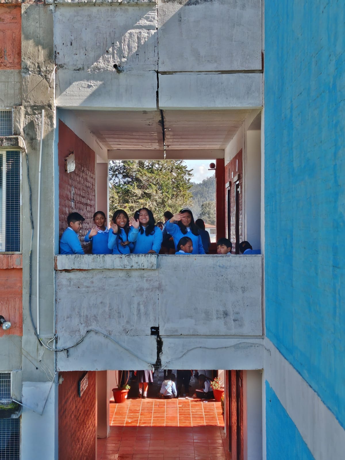 Corredor estudiantil de la Sede 5